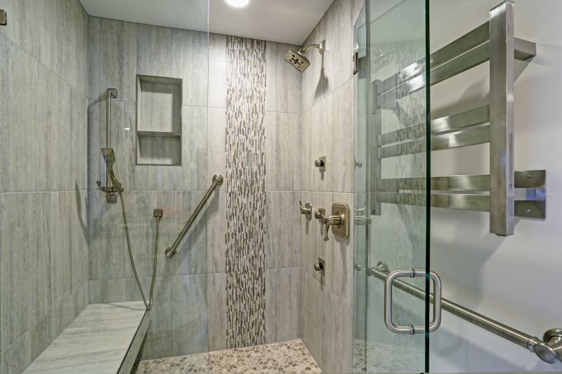 Walk-in Shower with Linear Drain